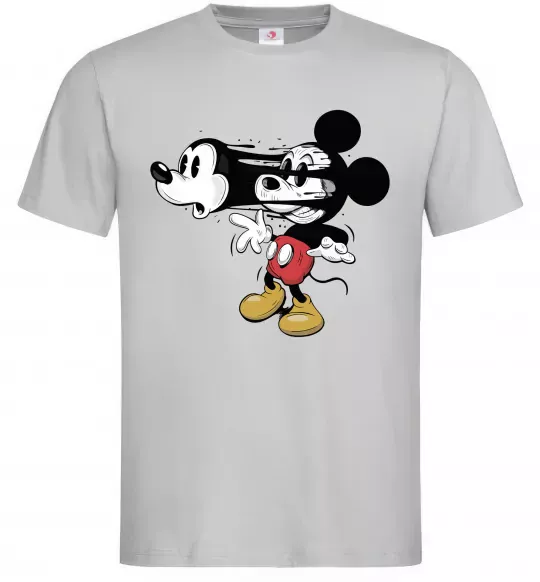 Чоловіча футболка Mickey Mouse crazy Сірий фото