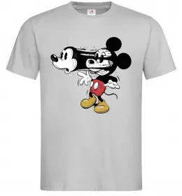 Чоловіча футболка Mickey Mouse crazy Сірий фото