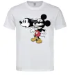 Чоловіча футболка Mickey Mouse crazy Білий фото