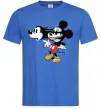 Чоловіча футболка Mickey Mouse crazy Яскраво-синій фото