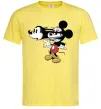 Чоловіча футболка Mickey Mouse crazy Лимонний фото