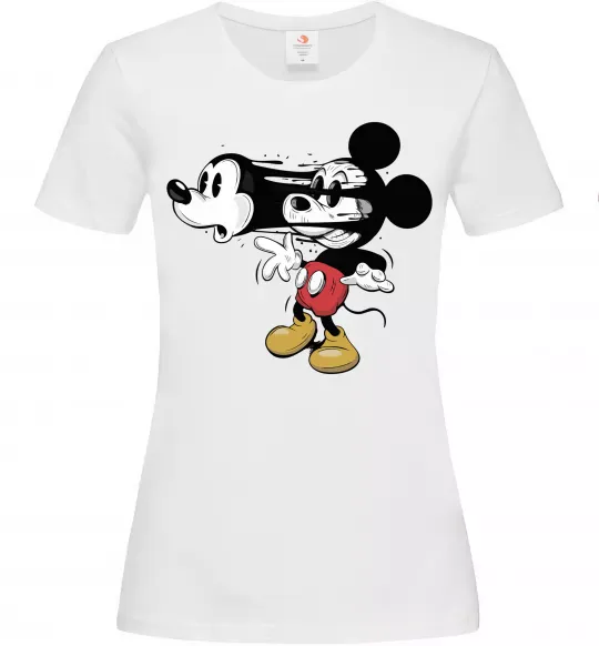 Жіноча футболка Mickey Mouse crazy Білий фото