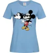 Жіноча футболка Mickey Mouse crazy Блакитний фото