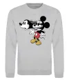 Світшот Mickey Mouse crazy Сірий меланж фото