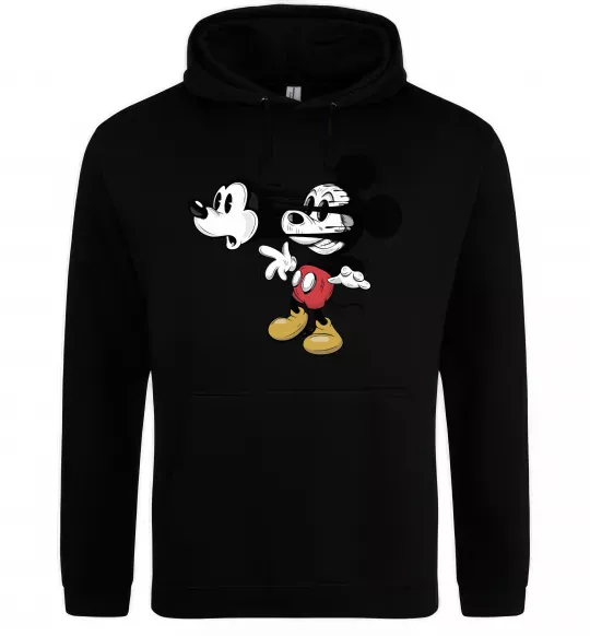 Чоловіча толстовка (худі) Mickey Mouse crazy Чорний фото