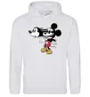 Чоловіча толстовка (худі) Mickey Mouse crazy Сірий меланж фото
