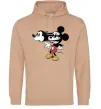 Чоловіча толстовка (худі) Mickey Mouse crazy Пісочний фото