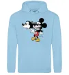 Мужская толстовка (худи) Mickey Mouse crazy Голубой фото