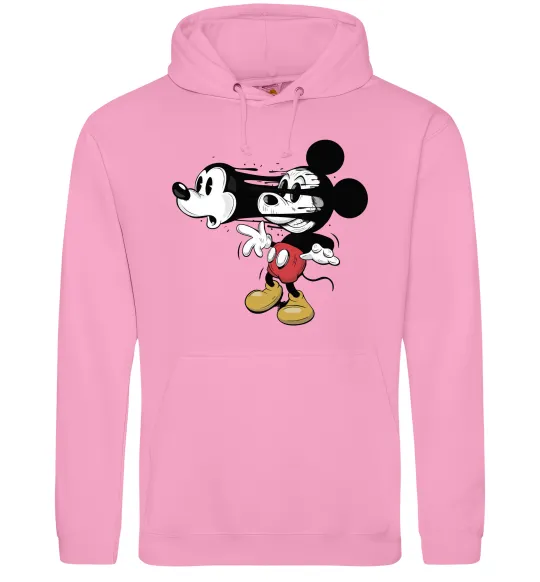 Женская толстовка (худи) Mickey Mouse crazy Розовый фото