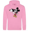 Женская толстовка (худи) Mickey Mouse crazy Розовый фото