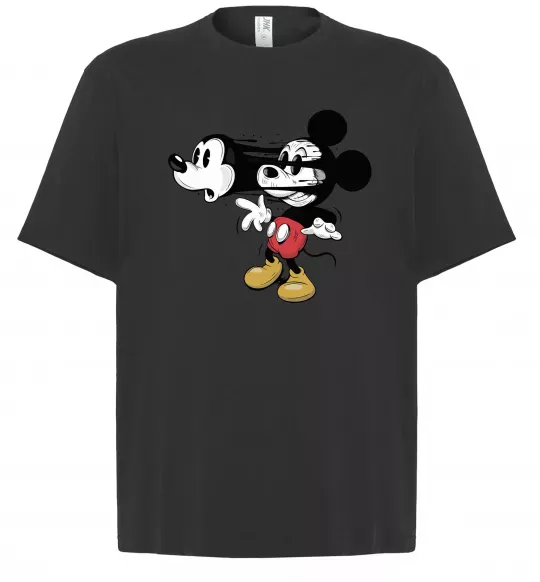 Футболка Оверсайз Mickey Mouse crazy Чорний фото