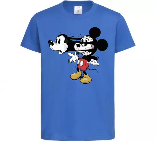 Детская футболка Mickey Mouse crazy Ярко-синий фото