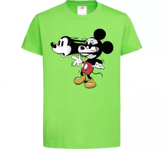 Детская футболка Mickey Mouse crazy Лаймовый фото