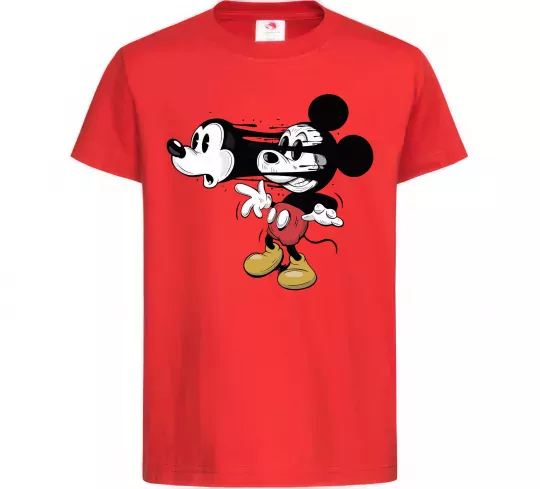 Детская футболка Mickey Mouse crazy Красный фото