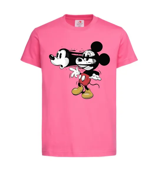 Детская футболка Mickey Mouse crazy Ярко-розовый фото