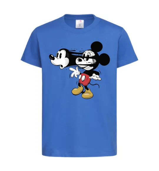 Детская футболка Mickey Mouse crazy Ярко-синий фото