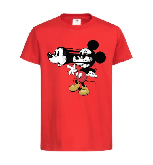 Детская футболка Mickey Mouse crazy Красный фото