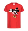 Детская футболка Mickey Mouse crazy Красный фото