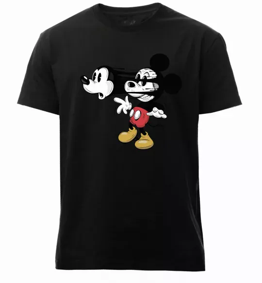 Мужская премиум футболка Mickey Mouse crazy Черный фото