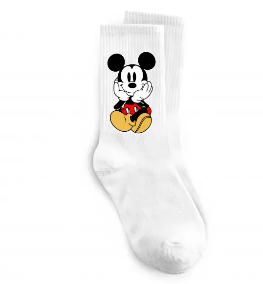 Носки Cute Mickey Mouse Белый фото