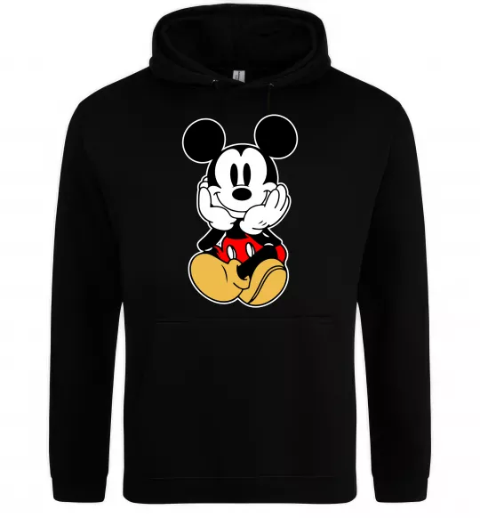 Чоловіча толстовка (худі) Cute Mickey Mouse Чорний фото