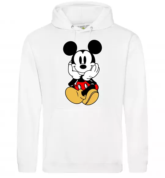Чоловіча толстовка (худі) Cute Mickey Mouse Білий фото
