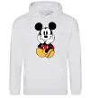 Женская толстовка (худи) Cute Mickey Mouse Серый меланж фото