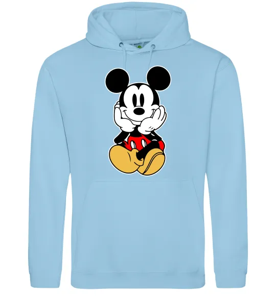 Женская толстовка (худи) Cute Mickey Mouse Голубой фото