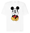 Футболка Оверсайз Cute Mickey Mouse Білий фото