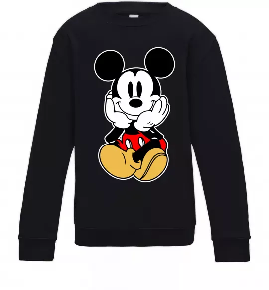 Детский Свитшот Cute Mickey Mouse Черный фото