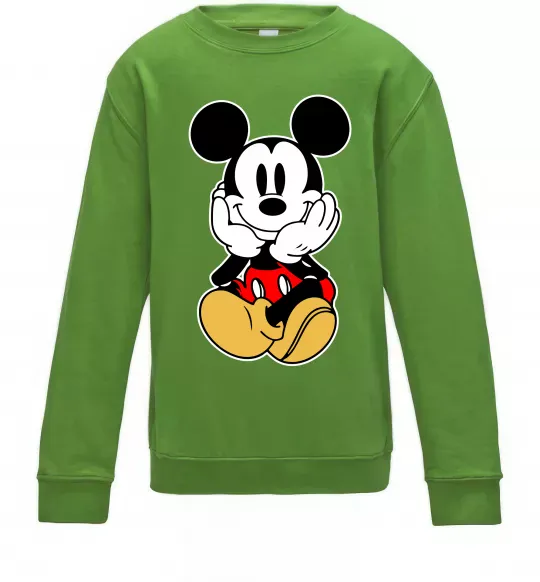 Детский Свитшот Cute Mickey Mouse Лаймовый фото