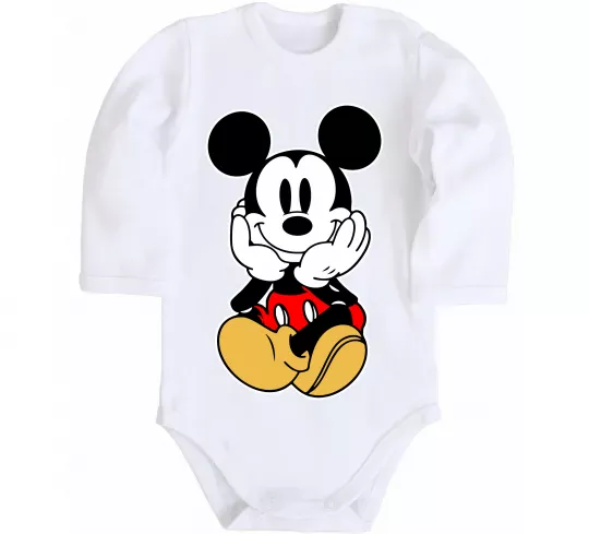Детский боди Cute Mickey Mouse Белый фото