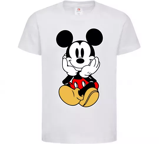Дитяча футболка Cute Mickey Mouse Білий фото
