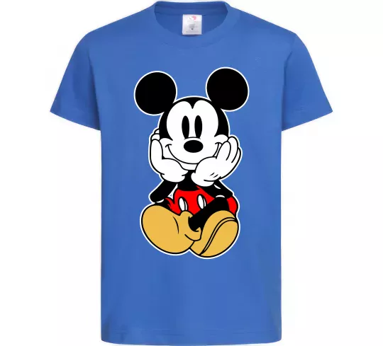 Дитяча футболка Cute Mickey Mouse Яскраво-синій фото