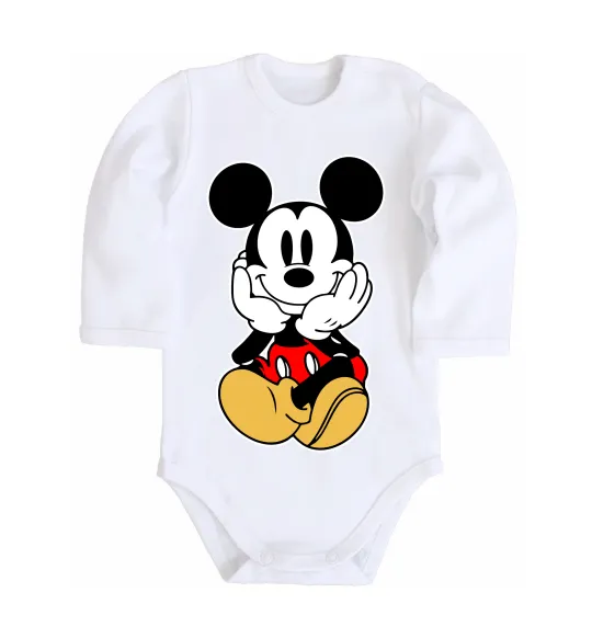 Детский боди Cute Mickey Mouse Белый фото