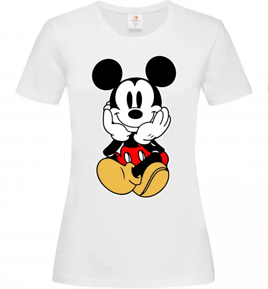 Жіноча футболка Cute Mickey Mouse Білий фото