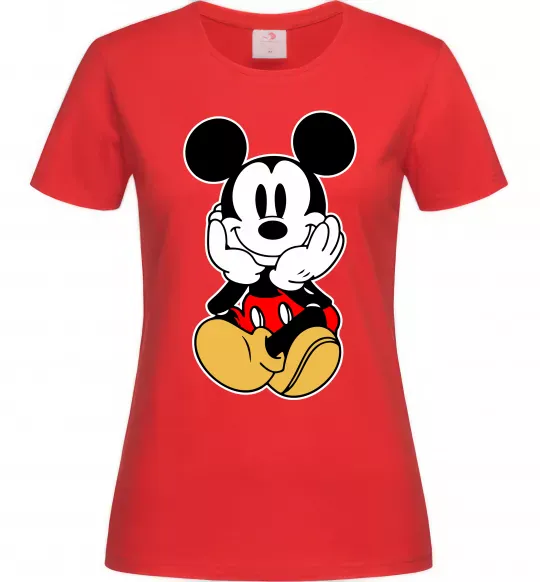 Жіноча футболка Cute Mickey Mouse Червоний фото