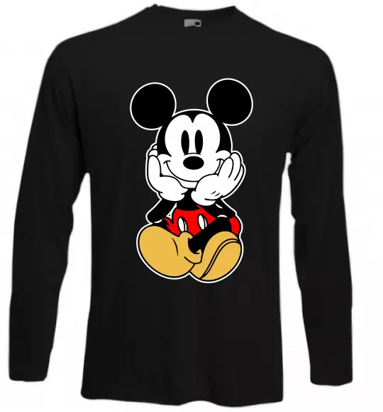 Лонгслів Cute Mickey Mouse Чорний фото
