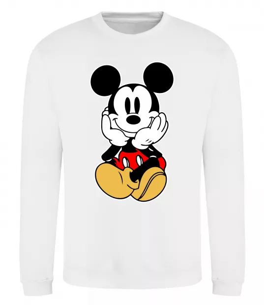 Світшот Cute Mickey Mouse Білий фото
