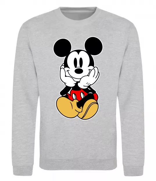Світшот Cute Mickey Mouse Сірий меланж фото
