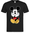 Чоловіча футболка Cute Mickey Mouse Чорний фото