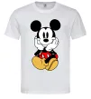 Чоловіча футболка Cute Mickey Mouse Білий фото