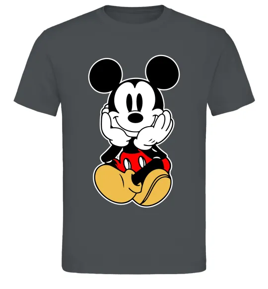 Чоловіча футболка Cute Mickey Mouse Графіт фото