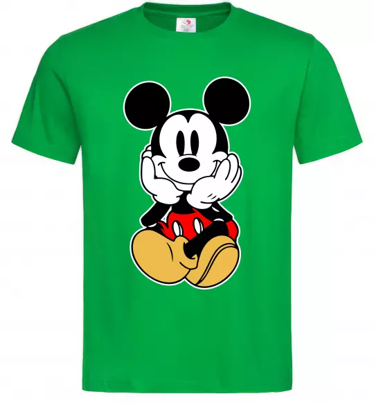 Чоловіча футболка Cute Mickey Mouse Зелений фото