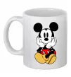 Чашка керамическая Cute Mickey Mouse Белый фото