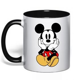 Чашка з кольоровою ручкою Cute Mickey Mouse