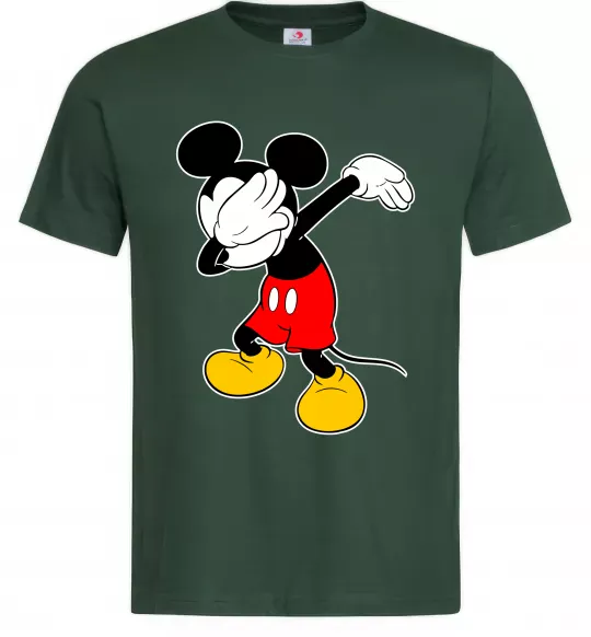 Чоловіча футболка Міккі Маус деб Темно-зелений фото