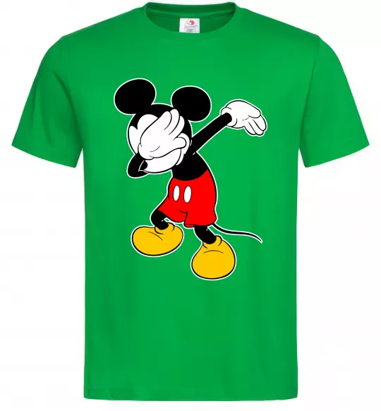 Чоловіча футболка Міккі Маус деб Зелений фото