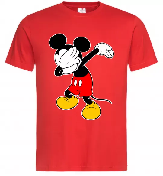 Чоловіча футболка Міккі Маус деб Червоний фото
