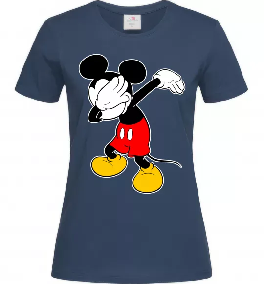 Жіноча футболка Міккі Маус деб Темно-синій фото